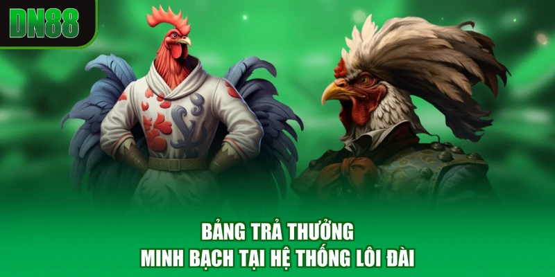 Bảng trả thưởng minh bạch tại hệ thống lôi đài